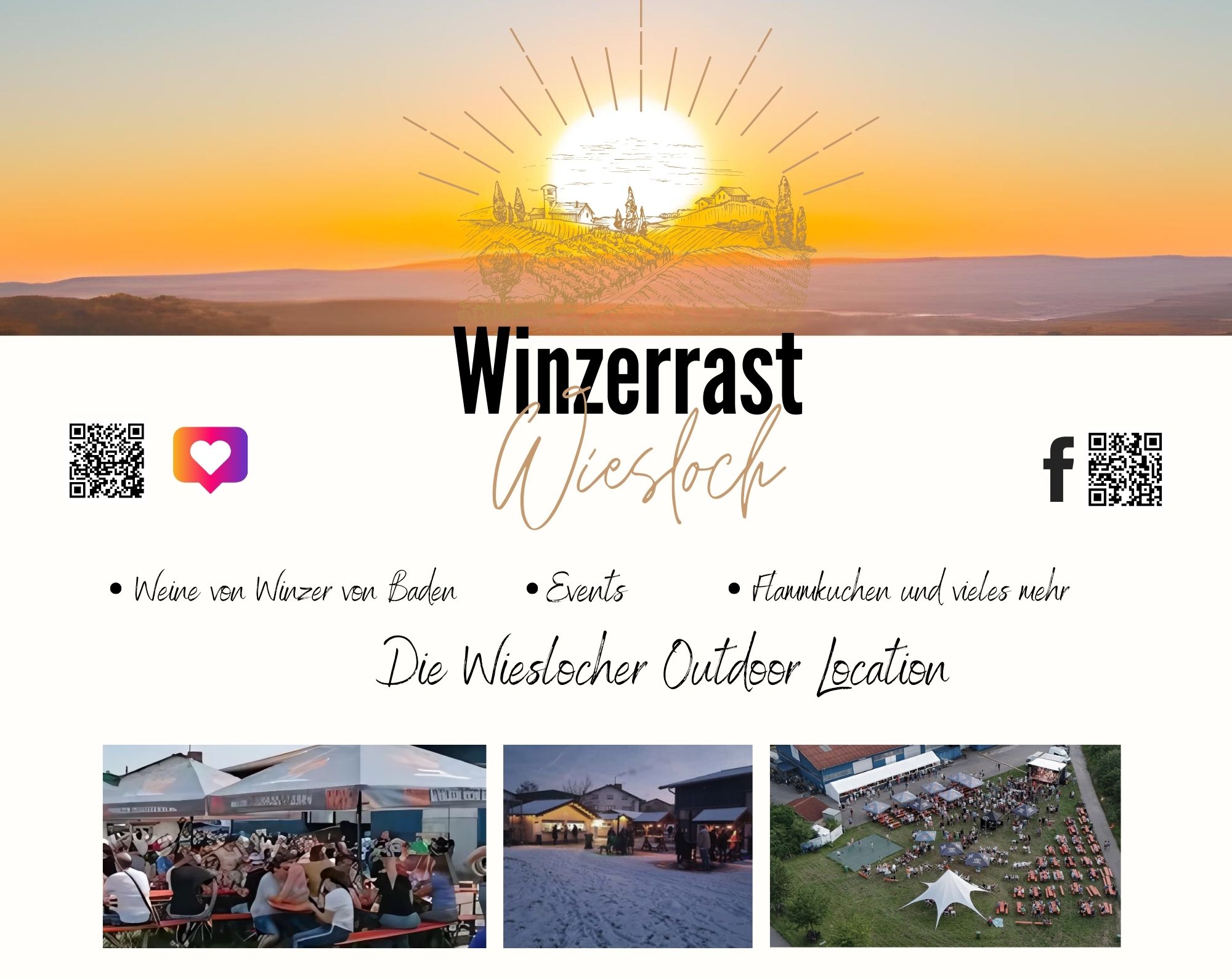 Winzerrast Wiesloch Luftaufnahme Drohne